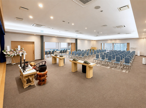 式場 大田原市のアトラス大田原りんどう式場・家族葬から一般葬まで対応する広い式場